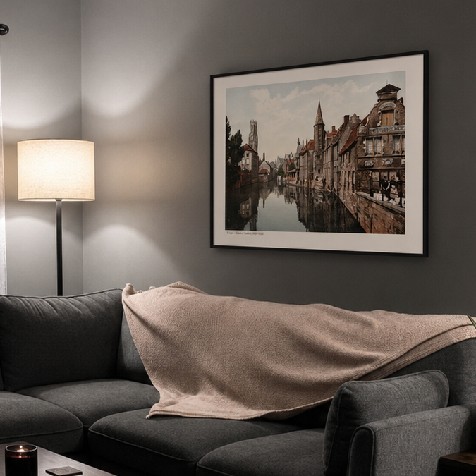 Bruges — Le canal et le beffroi